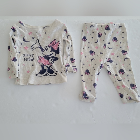 Disney Minnie Mouse Baby Girl Pajamas Bundle Size 9 Months - Picture 6 of 7